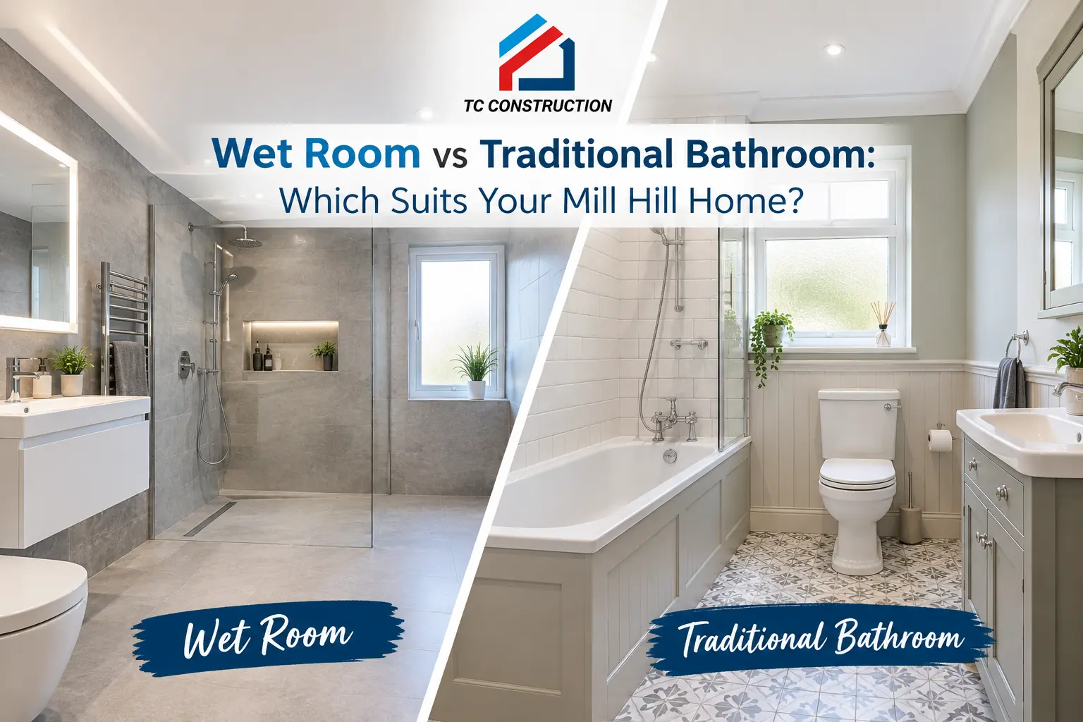 Wet Room vs Traditional Bathroom